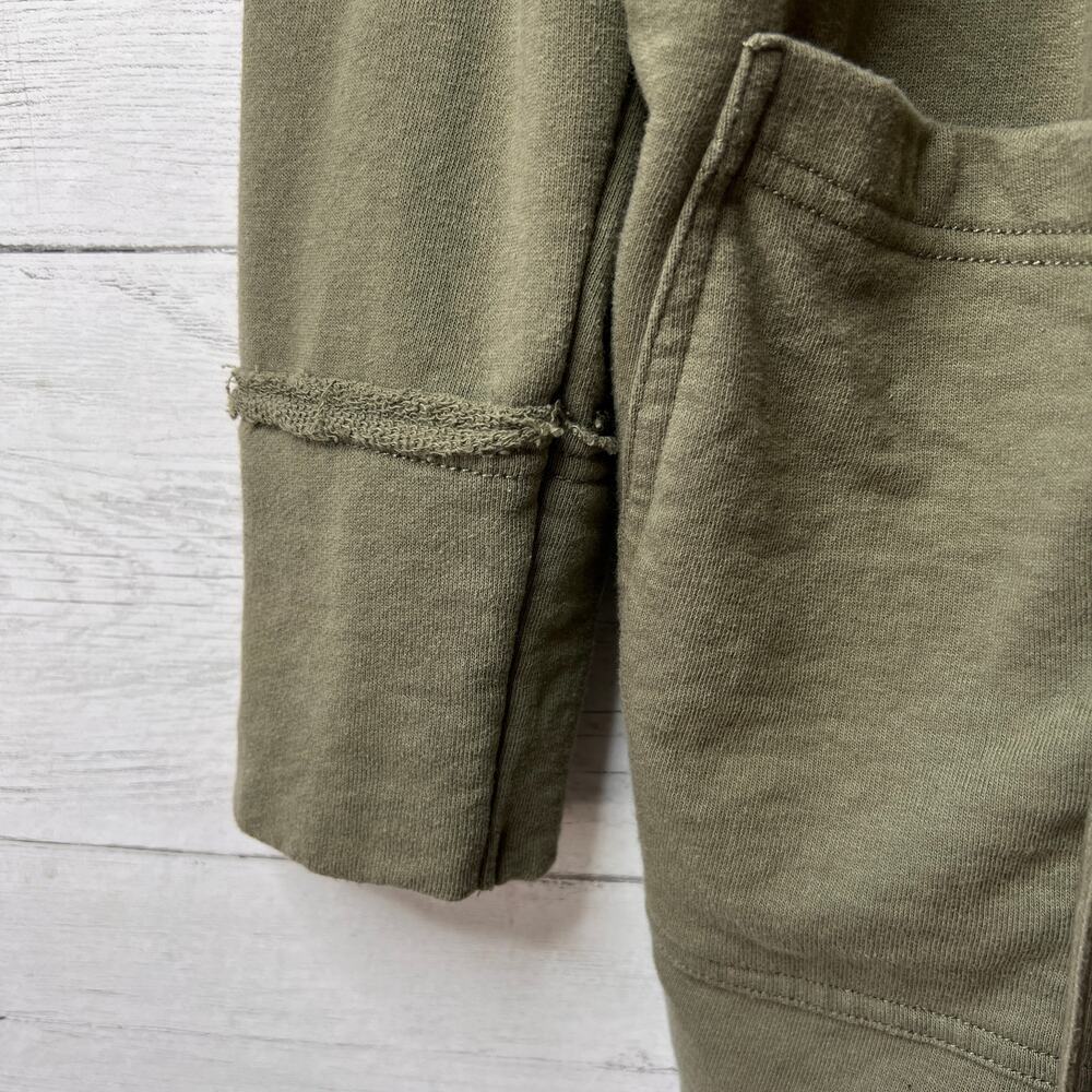 Knox Rose Jacket Womens Size XL Olive Green Drape Front Cotton Blend Pockets - Picture 6 of 16